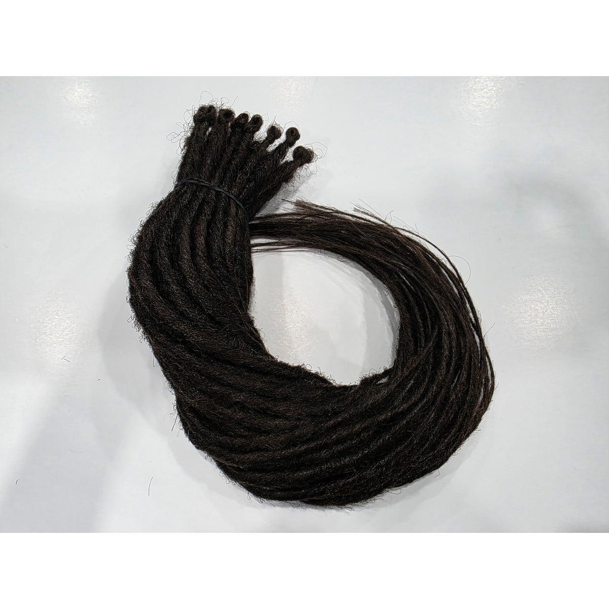 40 SE Single Ended Dark Brown Synthetic Dreads Dreadlock Hair Extensions