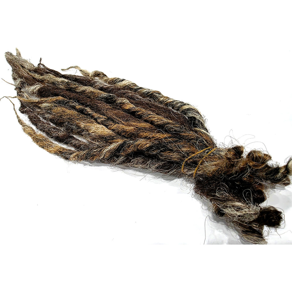 10 SE Single Ended Brown Blonde Natural Style Dreads Dreadlocks Hair Extensions