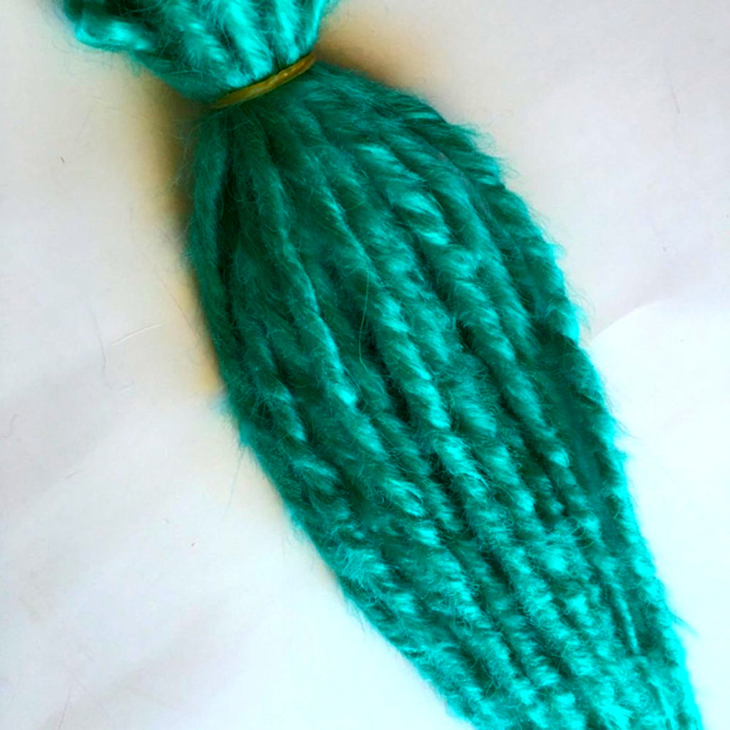 25 SE Single Ended Aqua Teal Green Dreads Dreadlocks Hair Extensions