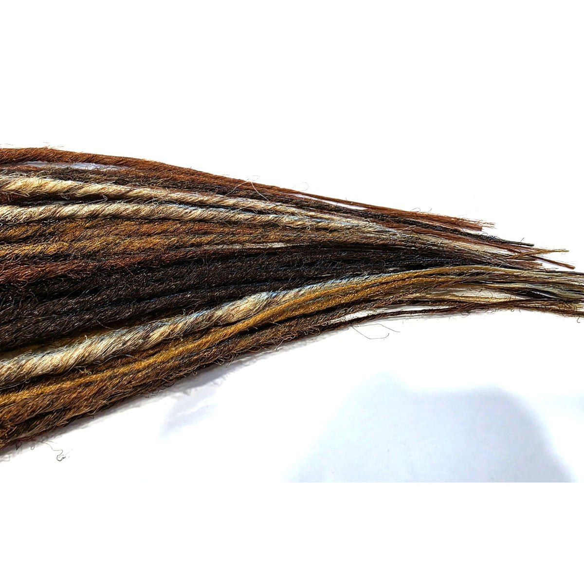 35 SE Single Ended Mix Dreads Dreadlocks Hair Extensions Brown Blonde Auburn
