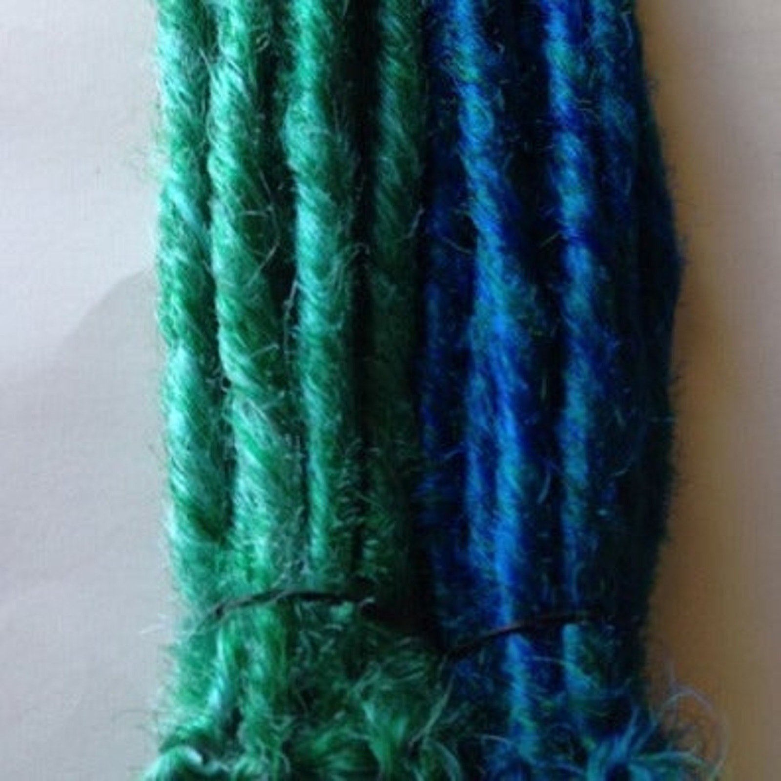 20 SE Blue and Green Dreads Dreadlocks Hair Extensions