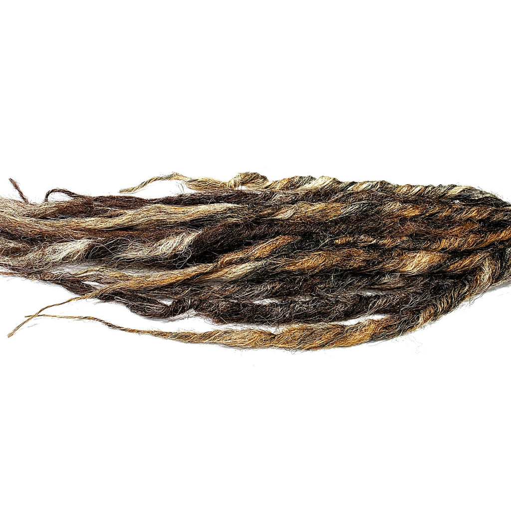 10 SE Single Ended Brown Blonde Natural Style Dreads Dreadlocks Hair Extensions