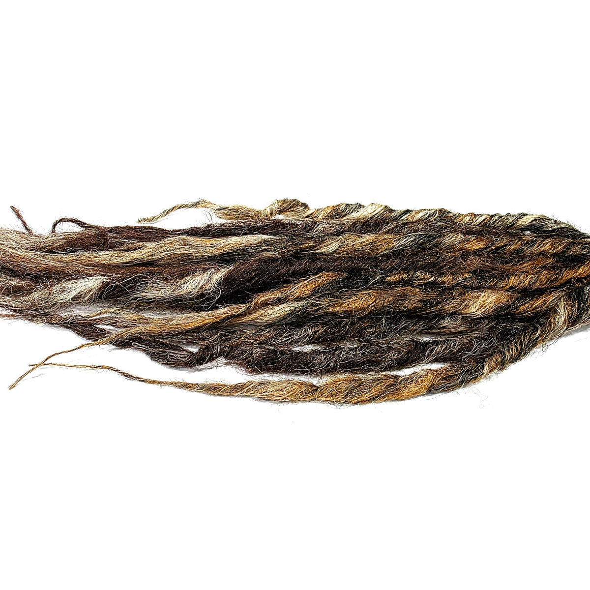 10 SE Single Ended Brown Blonde Natural Style Dreads Dreadlocks Hair Extensions