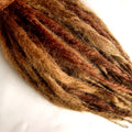 30 SE Single Ended Dreads Dreadlocks Hair Extensions Ginger Brown Blonde