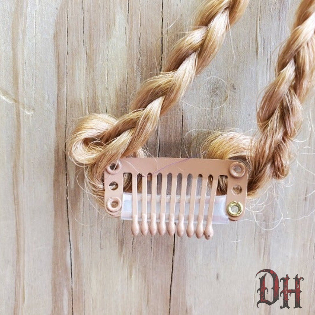Blonde Clip in Braids Hair Extension