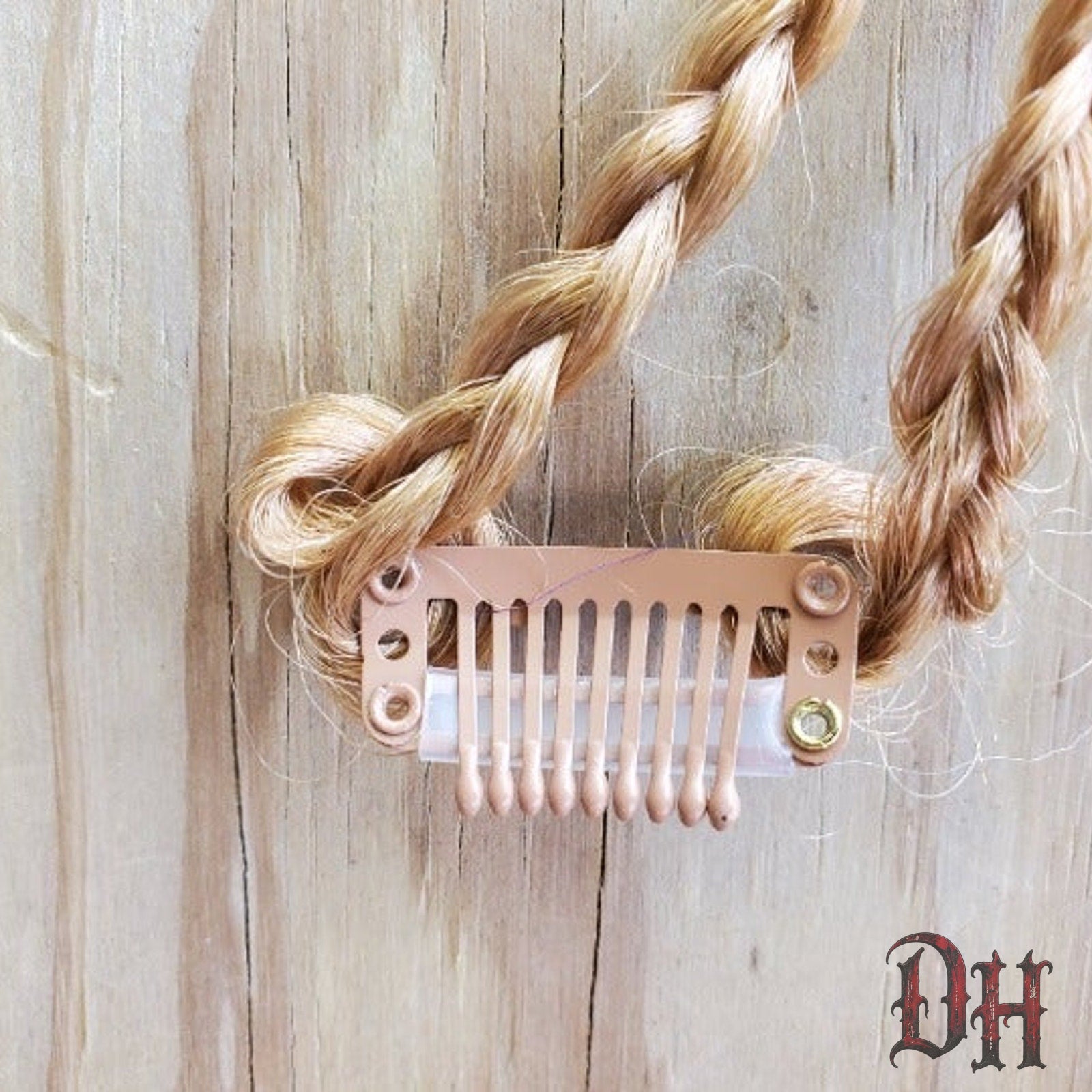 Blonde Clip in Braids Hair Extension