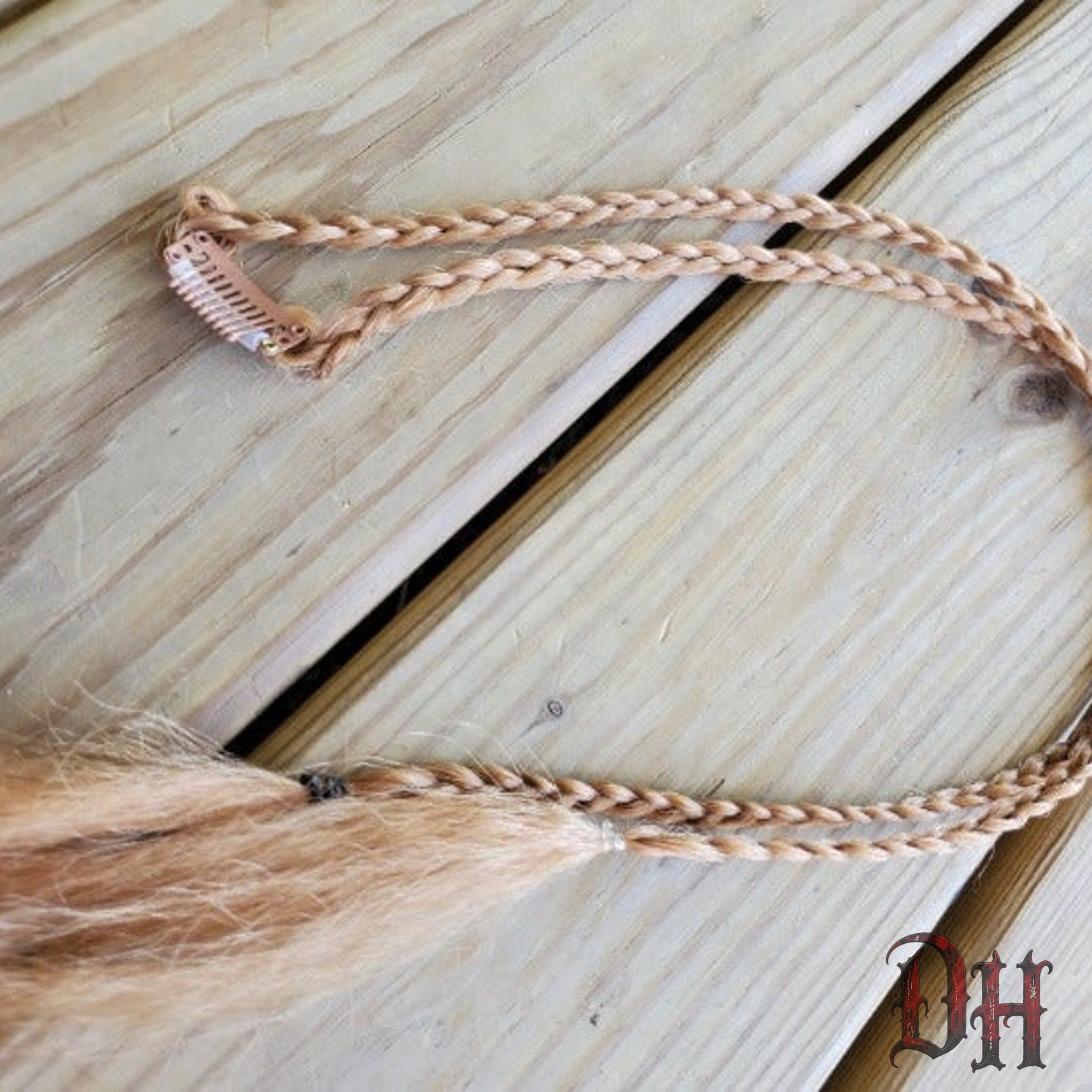 Blonde Clip in Braids Hair Extension