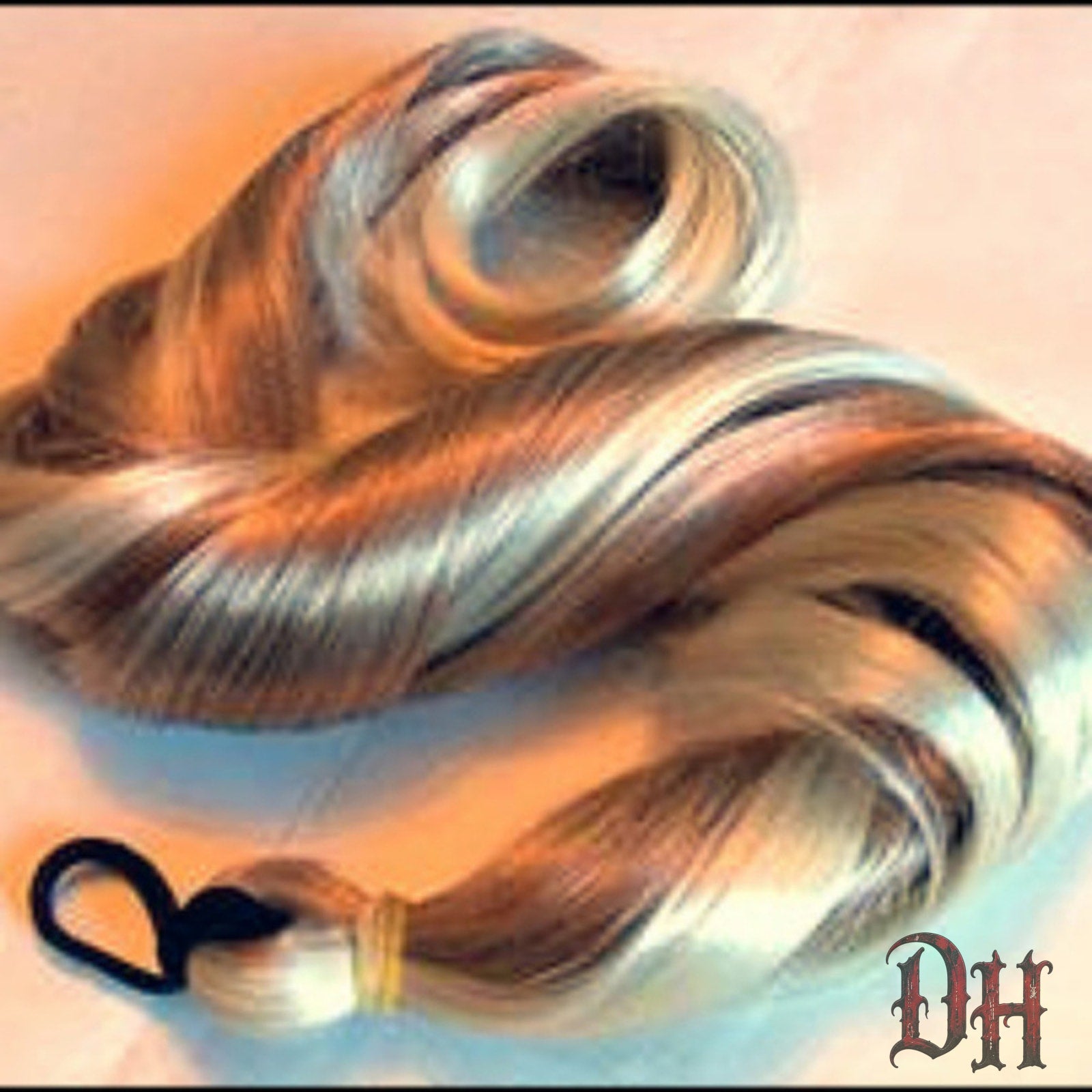 Blonde Two Tone Pony Tail Fall Hair Extensions