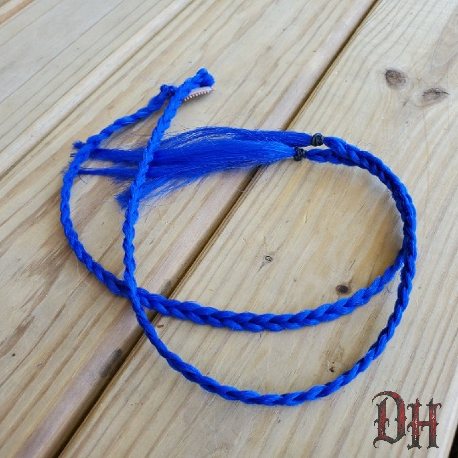 Blue Clip in Braids Hair Extensions Brand new
