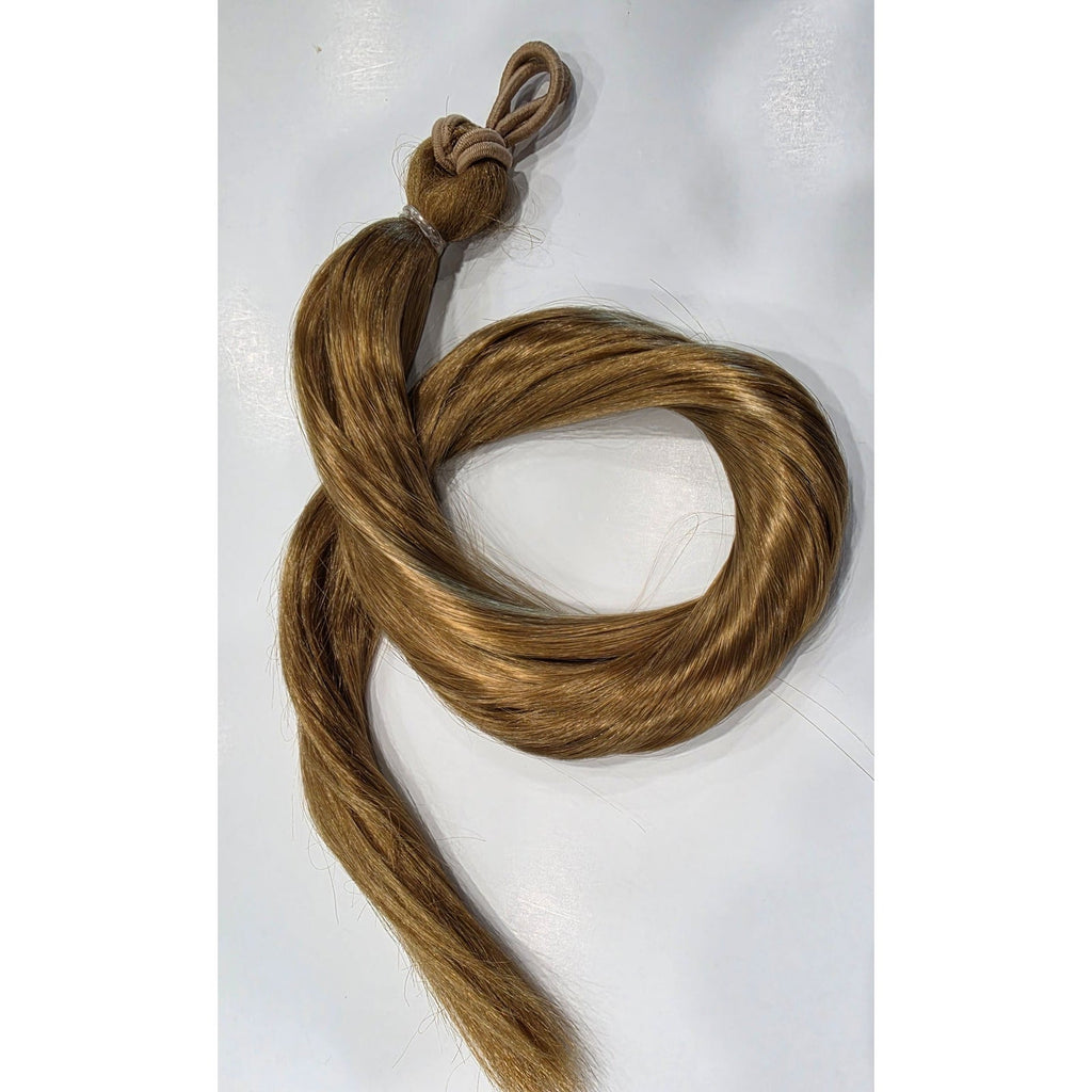 Dark golden blonde ponytail extension 24 inch, color 27 strawberry blonde hair fall