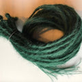 10 SE Single Ended Dark Green Dreads Dreadlocks Hair Extensions