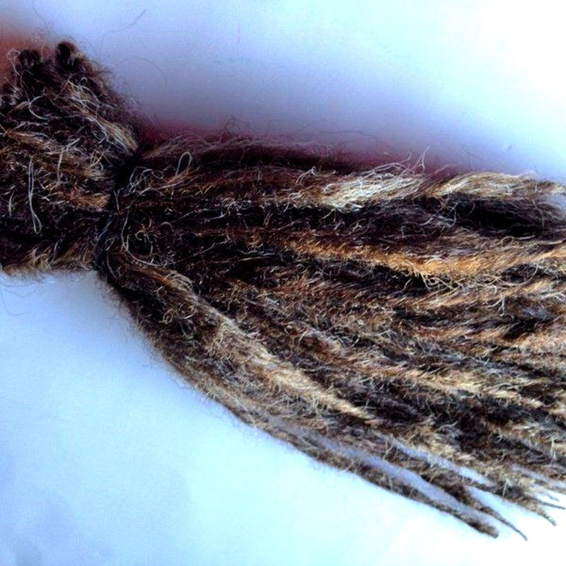 15 SE Single Ended Knotty Dreads Dreadlocks Hair Extensions Blonde Brown