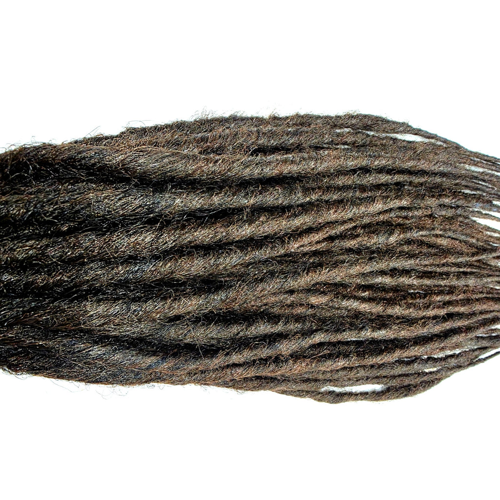 40 SE Single Ended Dark Brown Synthetic Dreads Dreadlock Hair Extensions