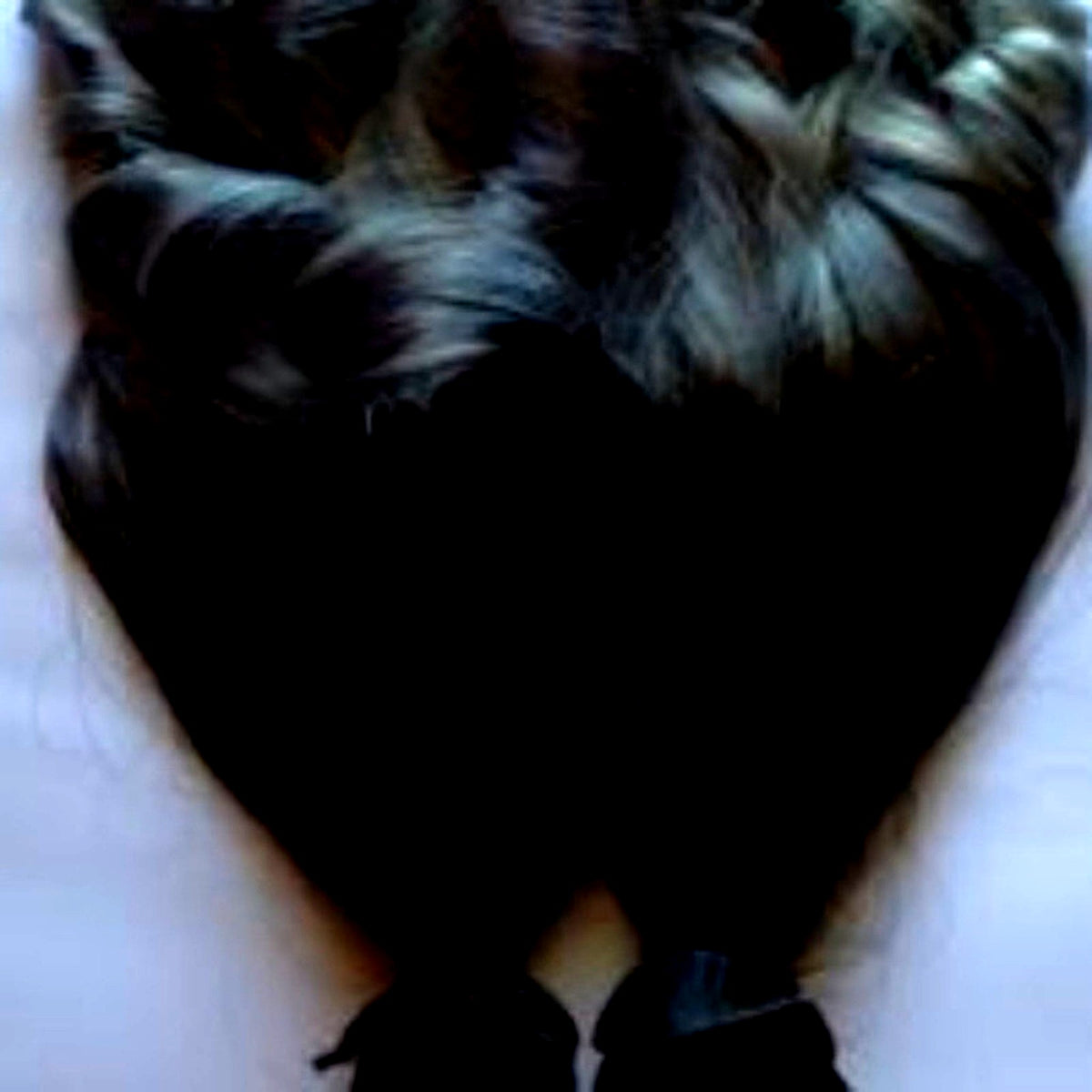 Black Silver Grey Ombre Human Hair Extensions Clip Or Tape
