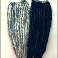 (2) Clip in Synthetic Dreads Dreadlocks Sets 18 in