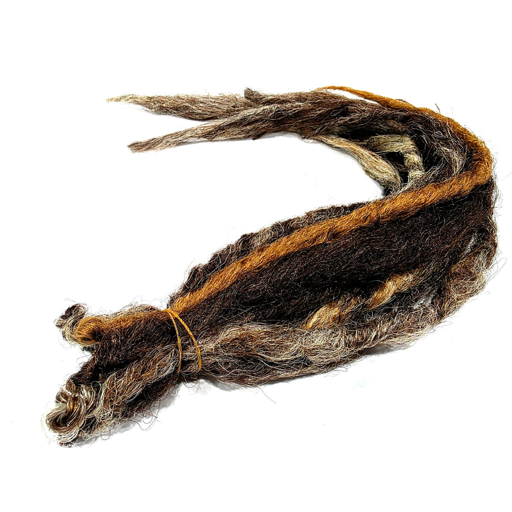 10 SE Single Ended Brown Blonde Natural Style Dreads Dreadlocks Hair Extensions