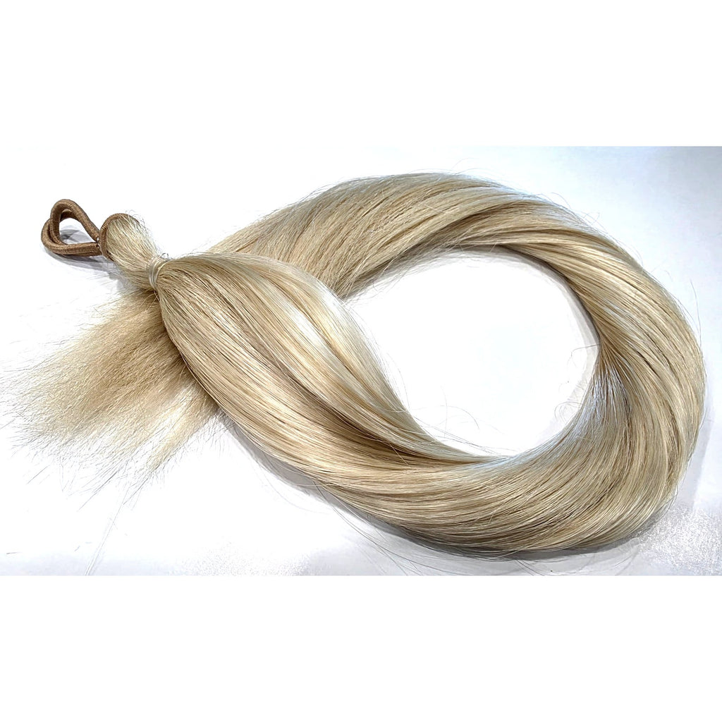 613 platinum blonde ponytail extension 24 inch straight synthetic hair fall