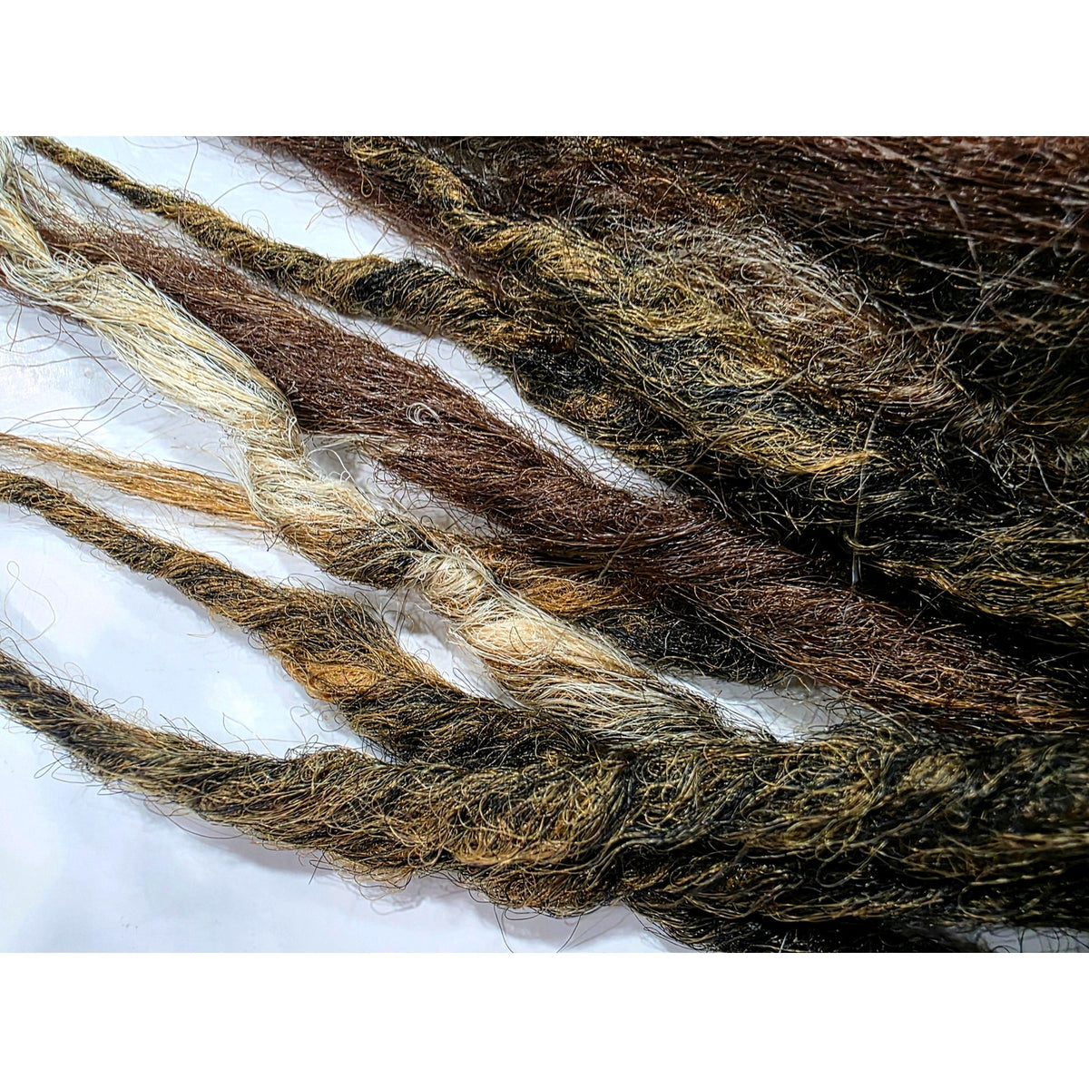35 SE Single Ended Thick Knotty Brown Blend Dreads Dreadlock Hair Extensions