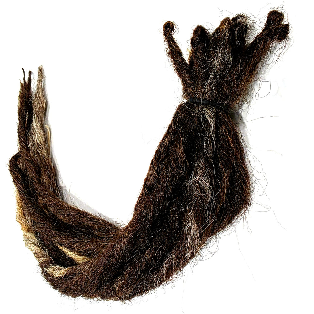 10 SE Single Ended Knotty Brown Blonde Synthetic Dread Dreadlock Hair Extensions