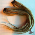 Clip in Dreads Dreadlock Hair Extensions Dark Blonde