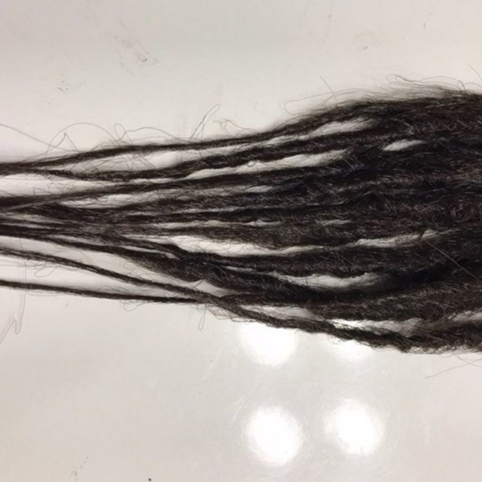 10 SE Single Ended Knotty Dark Brown Dreads Dreadlock Hair Extensions
