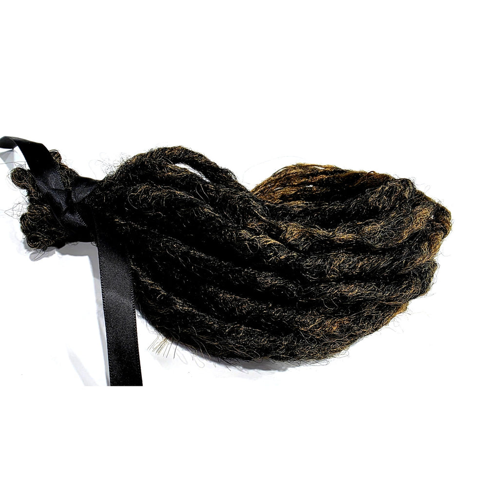 15 SE Single Ended Synthetic Dreads Dreadlocks Hair Extensions Dark Brown Ombre