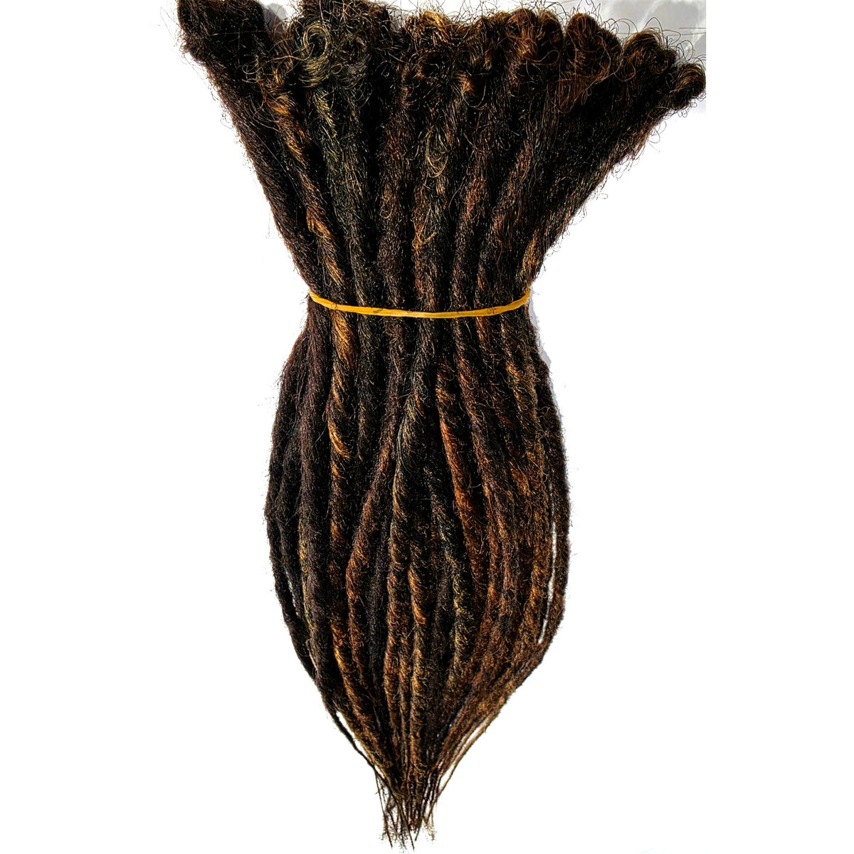 45 SE Single Ended Mix Dreads Dreadlocks Hair Extensions Brown Auburn