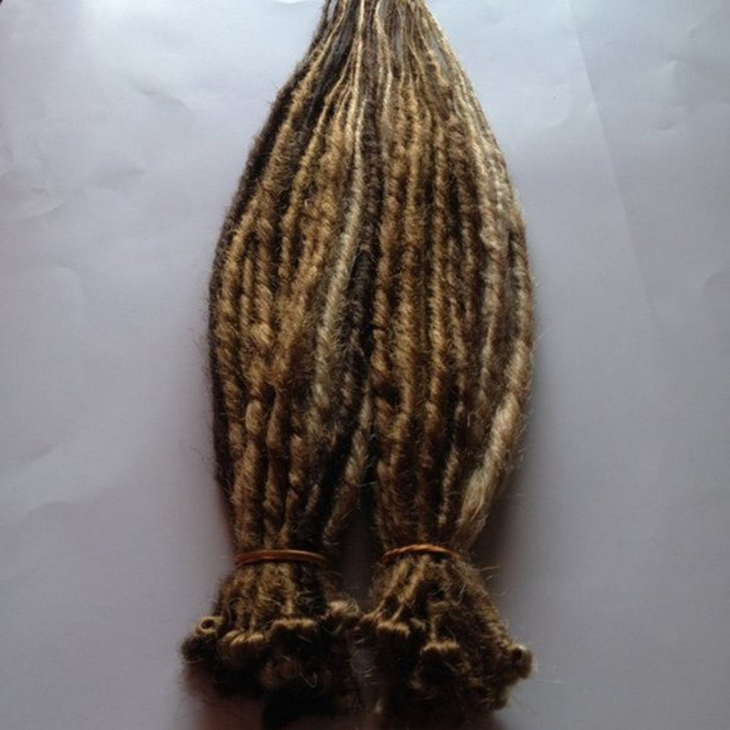 40 SE Single Ended Brown Blonde Auburn Dread Dreadlocks