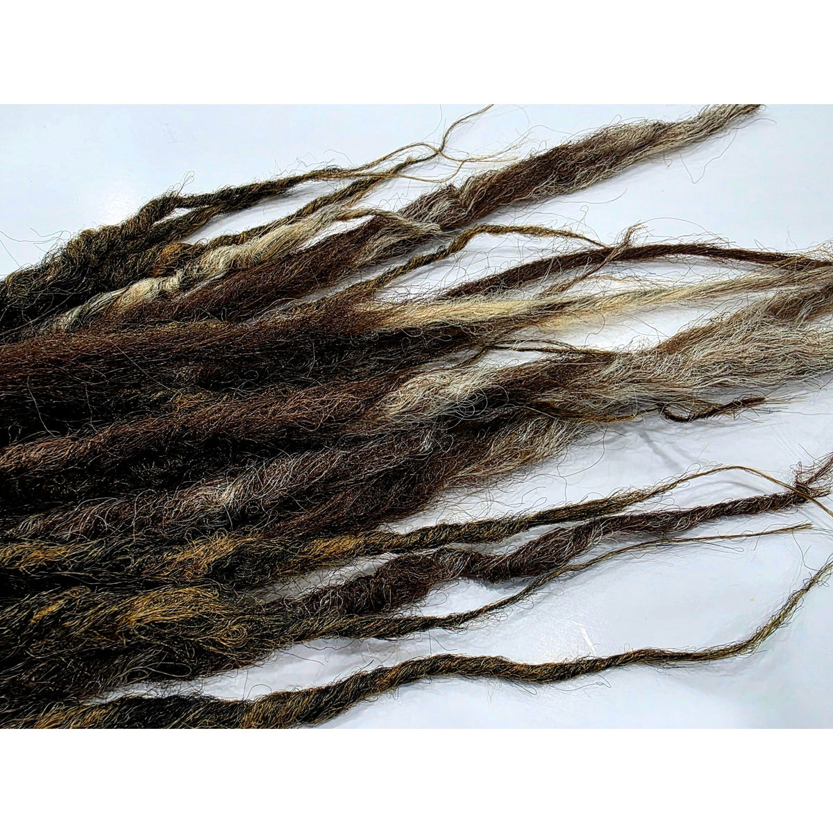 35 SE Single Ended Thick Knotty Brown Blend Dreads Dreadlock Hair Extensions