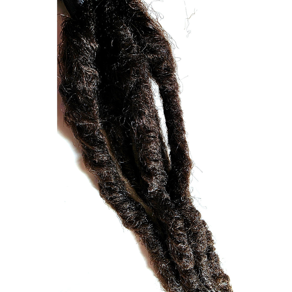 5 SE Single Ended Dark Brown Synthetic Dreads Dreadlocks Hair Extensions Knotty