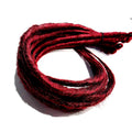 10 SE Single Ended Burgundy Red Synthetic Dreads Dreadlock Hair Extensions