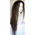 Full Dread Dreadlock Wig HANDMADE Brown Auburn Blonde Extra Long Full Cap