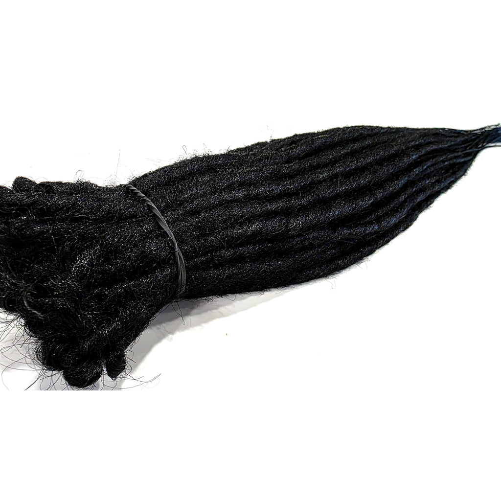 50 SE Single Ended Black #1 Synthetic Dreads Dreadlock Hair Extensions