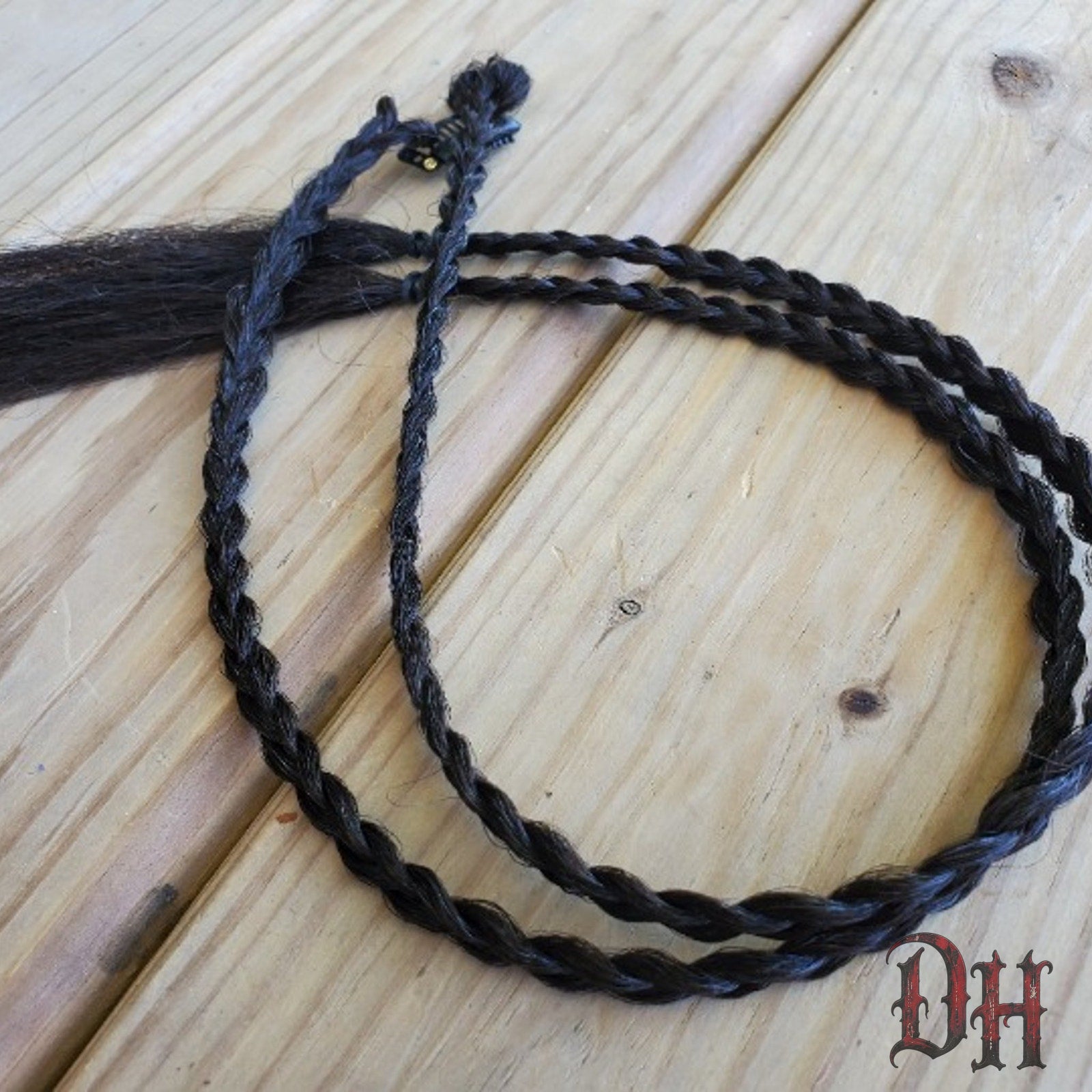 Dark Brown Clip in Braids Hair Extension
