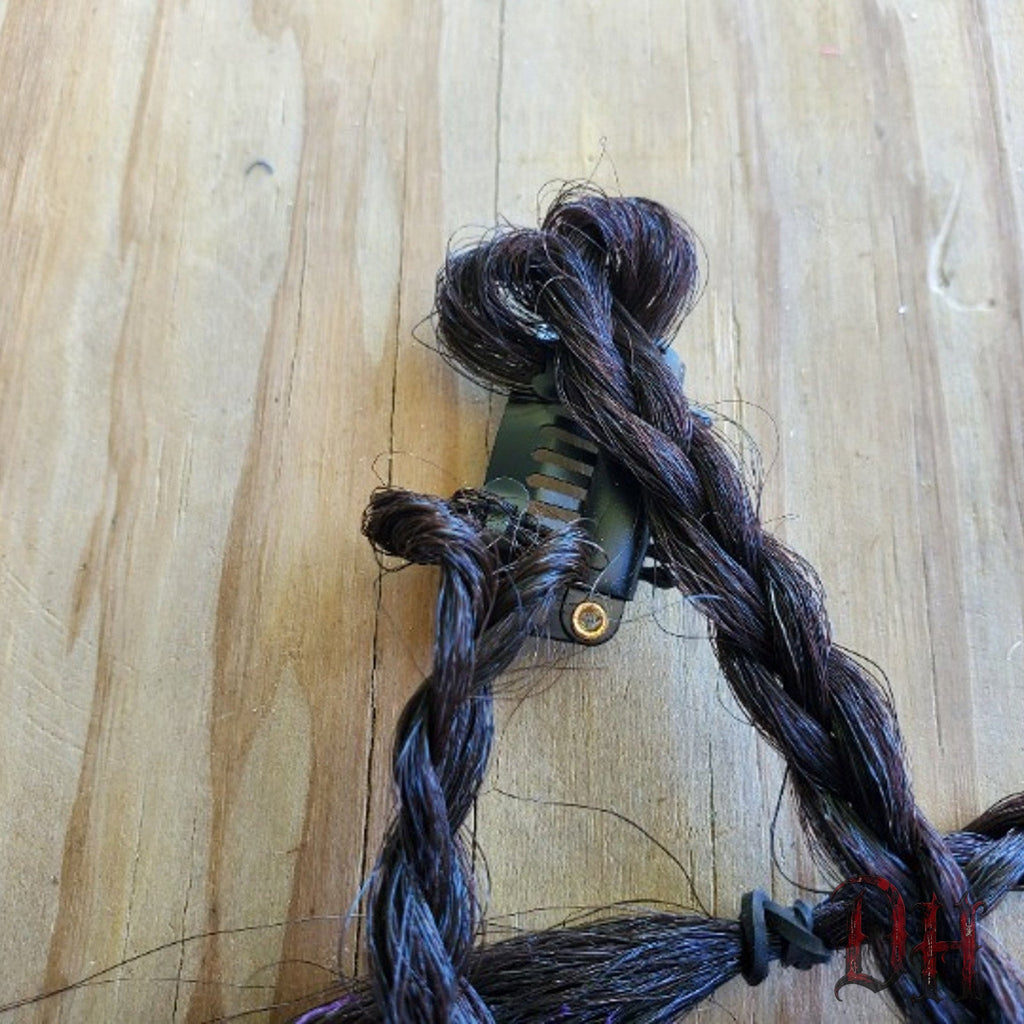 Dark Brown Clip in Braids Hair Extension