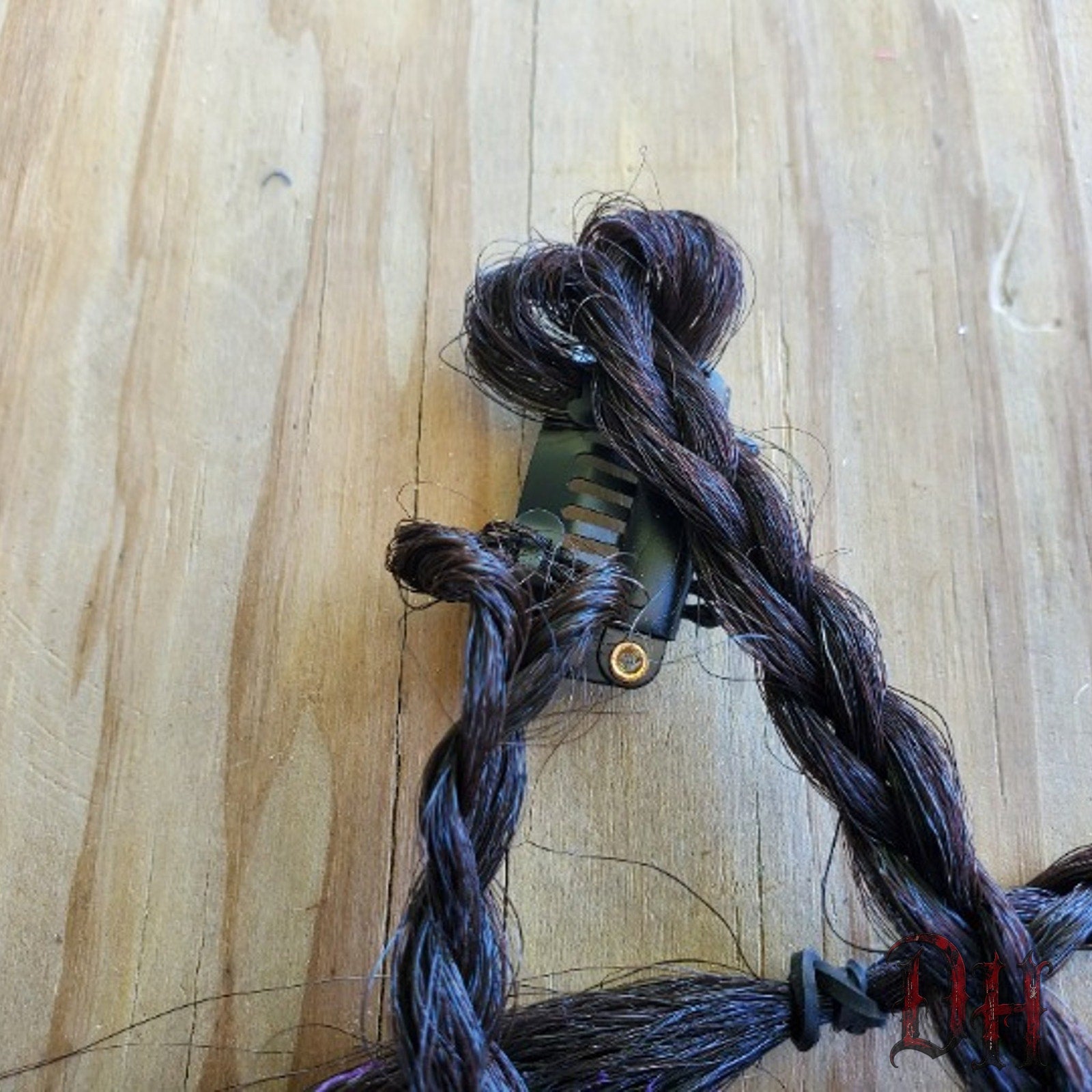 Dark Brown Clip in Braids Hair Extension