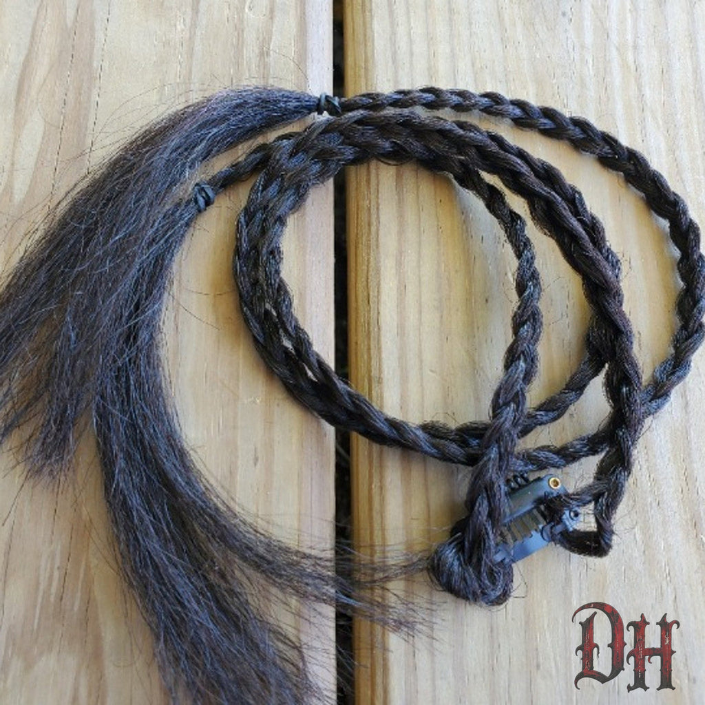 Dark Brown Clip in Braids Hair Extension