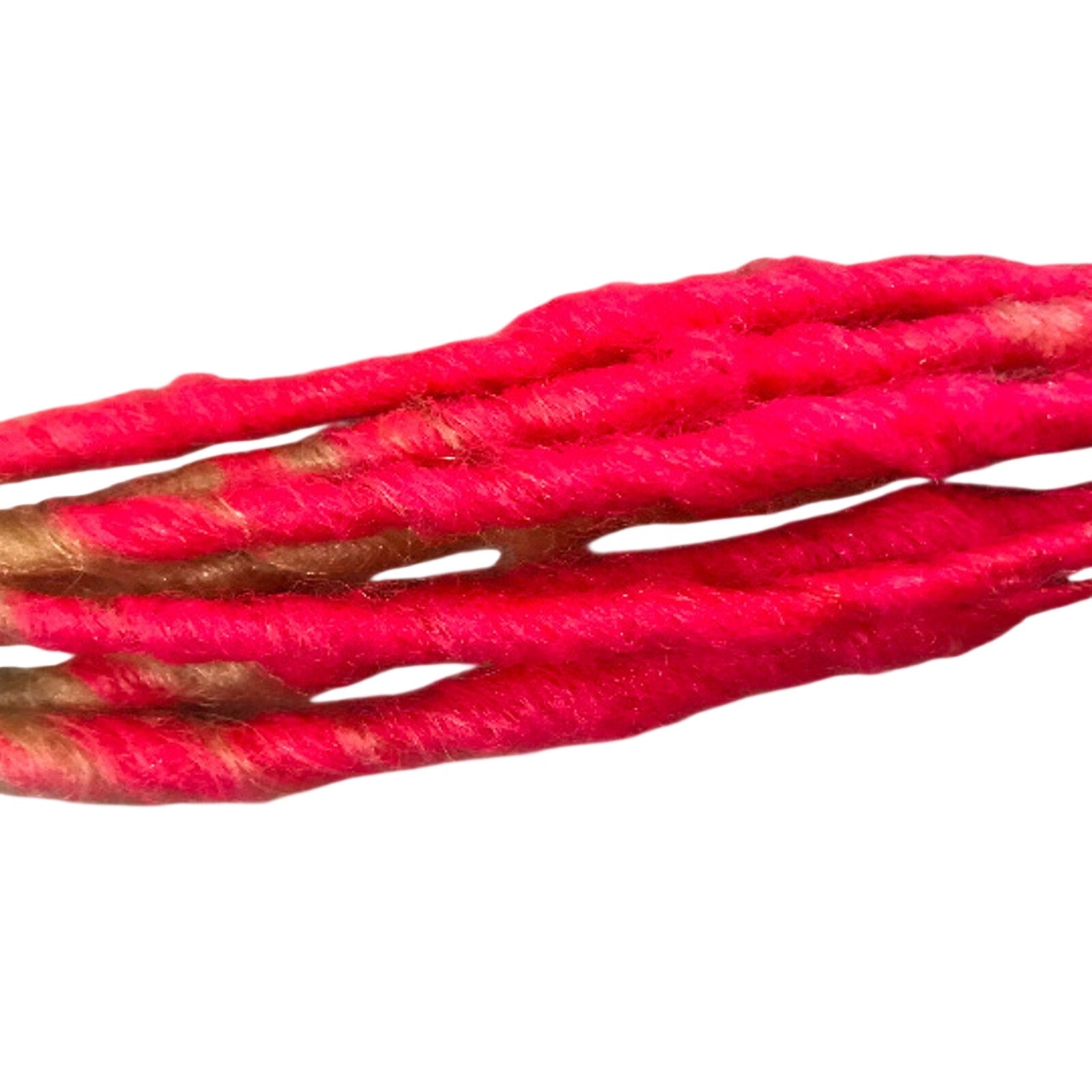 10 SE Single Ended Blonde Pink Ombre Transitional Dread Dreadlock Hair Extension