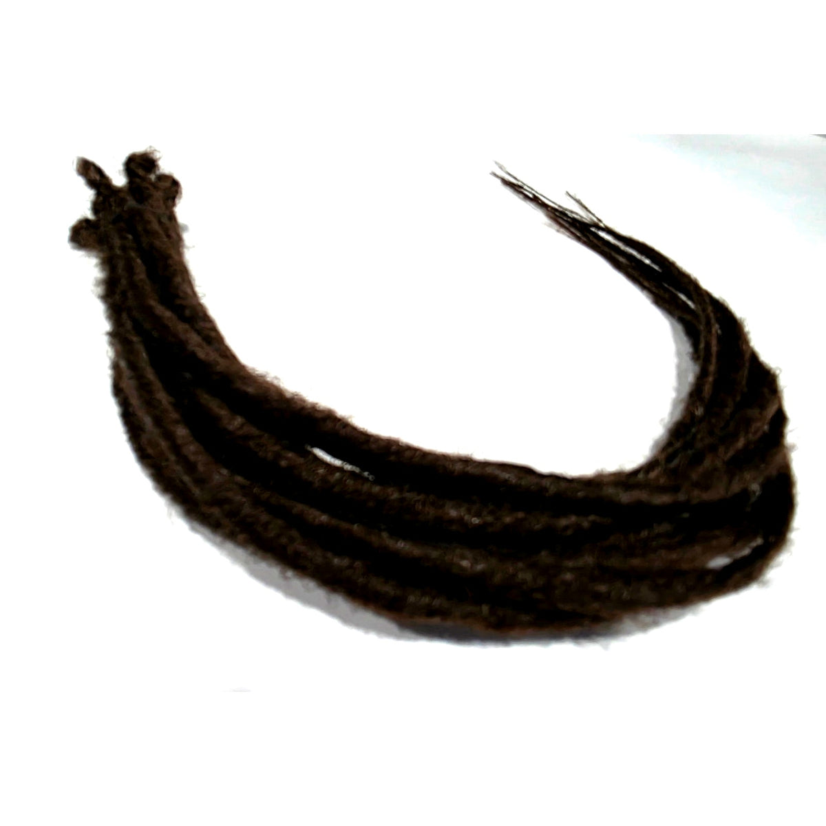 10 SE Single Ended Dark Brown Synthetic Dreads Dreadlock Hair Extensions