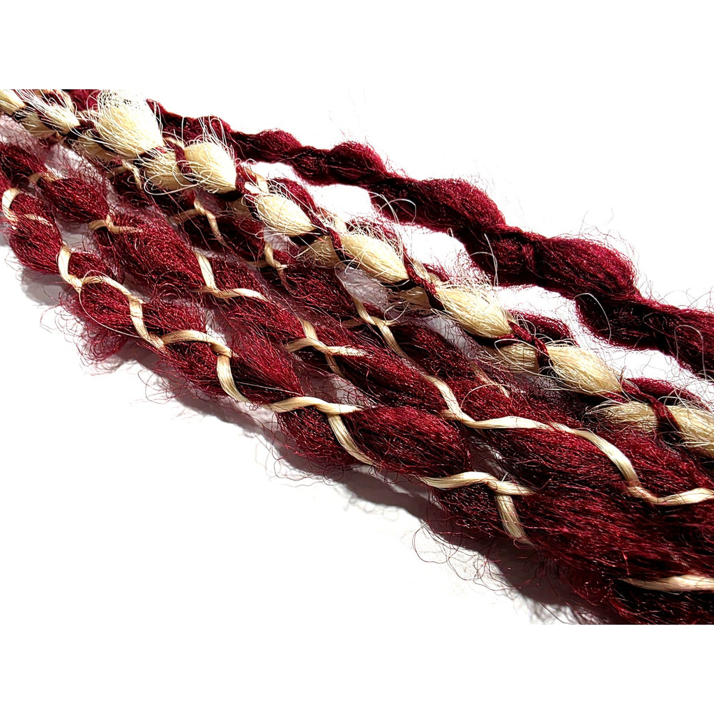 6 SE Single Ended Synthetic Dreads Dreadlocks Hair Extensions Wrap Braids Red