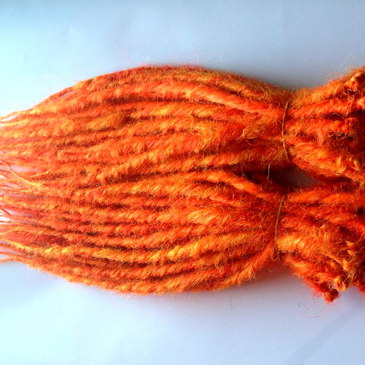 40 SE Single Ended Orange Dreads Dreadlocks Hair Extensions