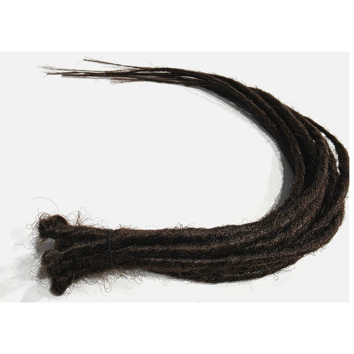 10 SE Single Ended Dark Brown Synthetic Dreads Dreadlock Hair Extensions