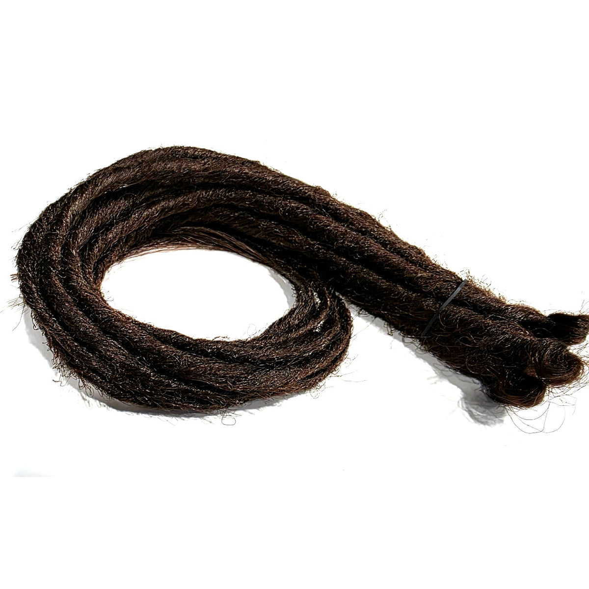 10 SE Single Ended Dark Brown Synthetic Dreads Dreadlock Hair Extensions