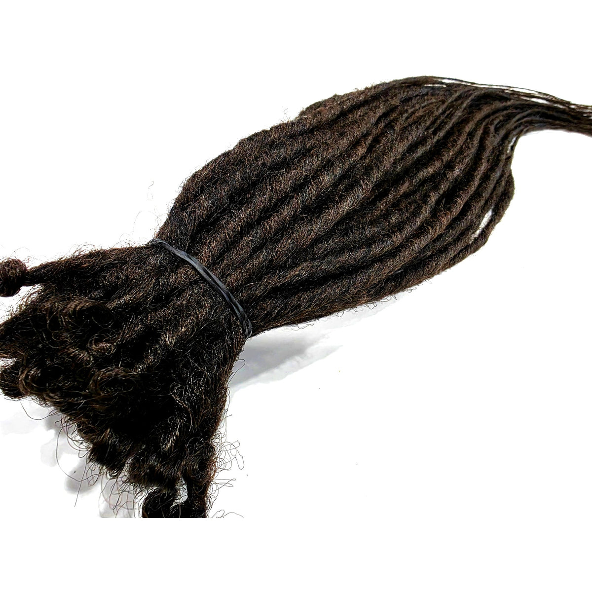 40 SE Single Ended Dark Brown Synthetic Dreads Dreadlock Hair Extensions