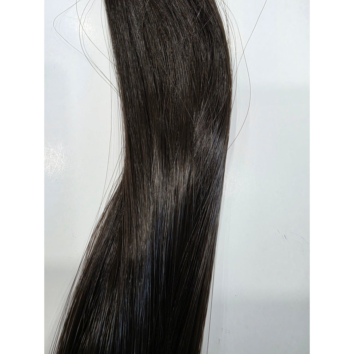 Dark brown ponytail extension 24 inch, color 4 straight synthetic hair pony fall