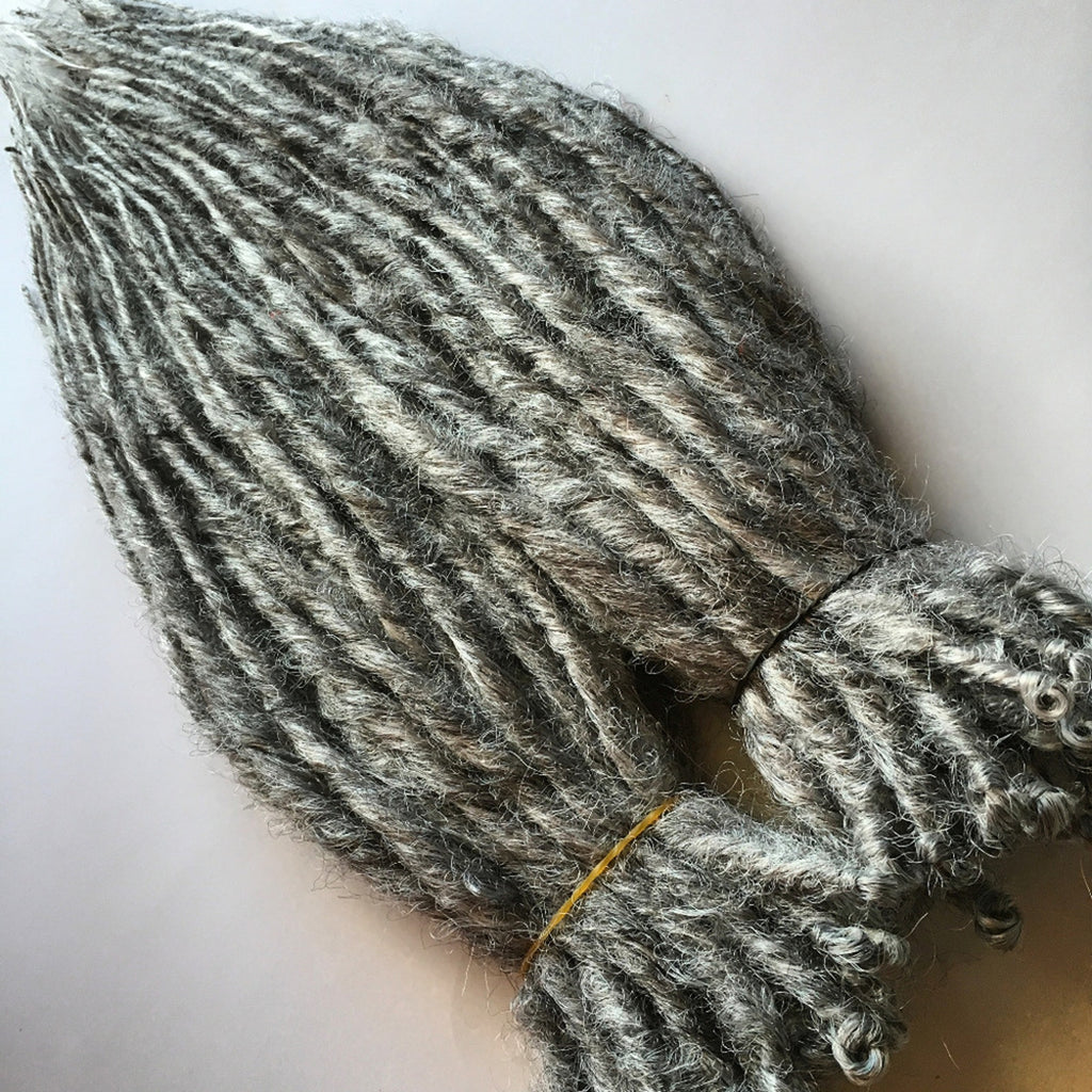 70 SE Single Ended Silver Grey Dreads Dreadlocks Hair Extensions
