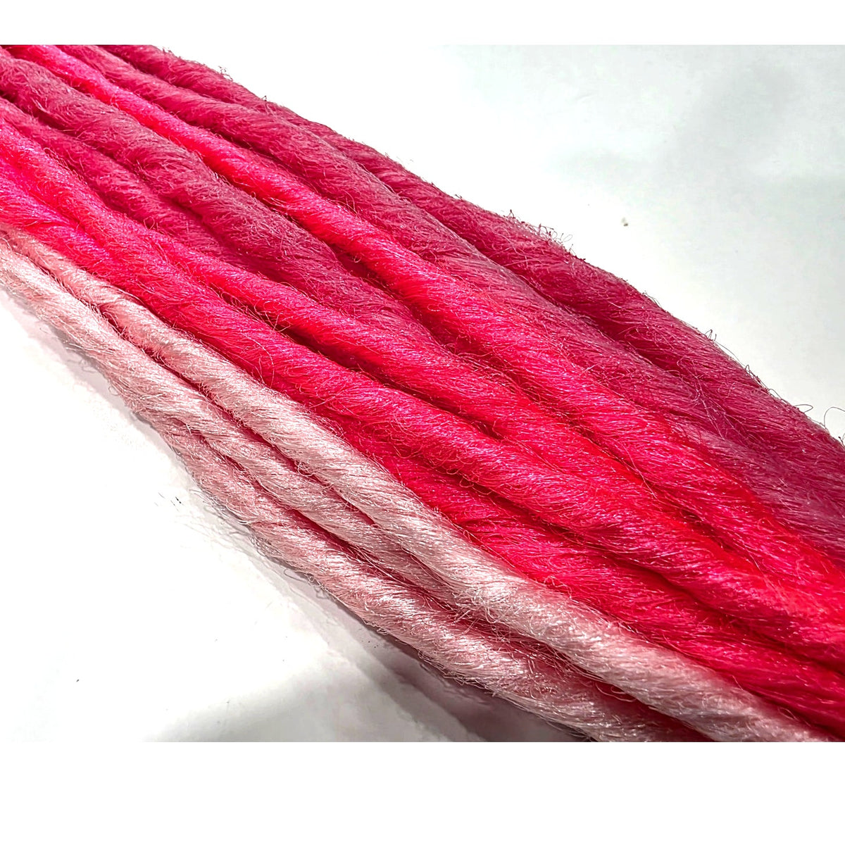 30 SE Single Ended Multi Pink Synthetic Dreads Dreadlock Hair Extensions