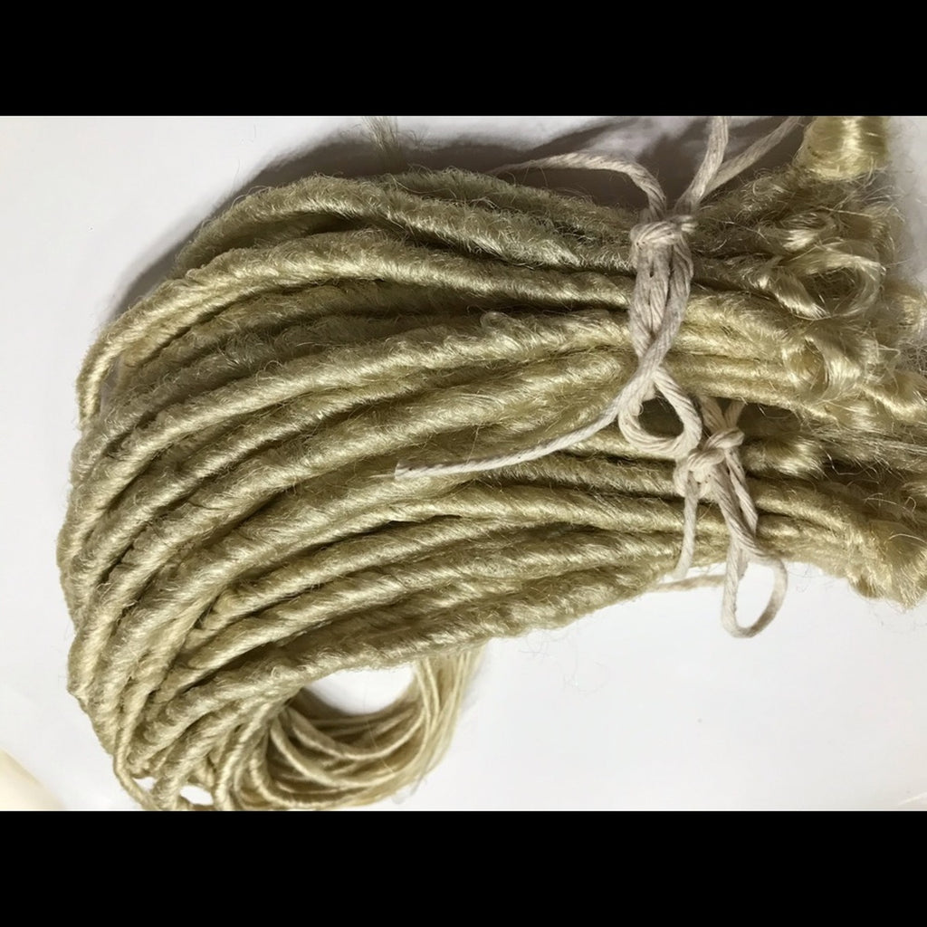 50 SE Single Ended Platinum Blonde Dreads Dreadlock Hair Extensions