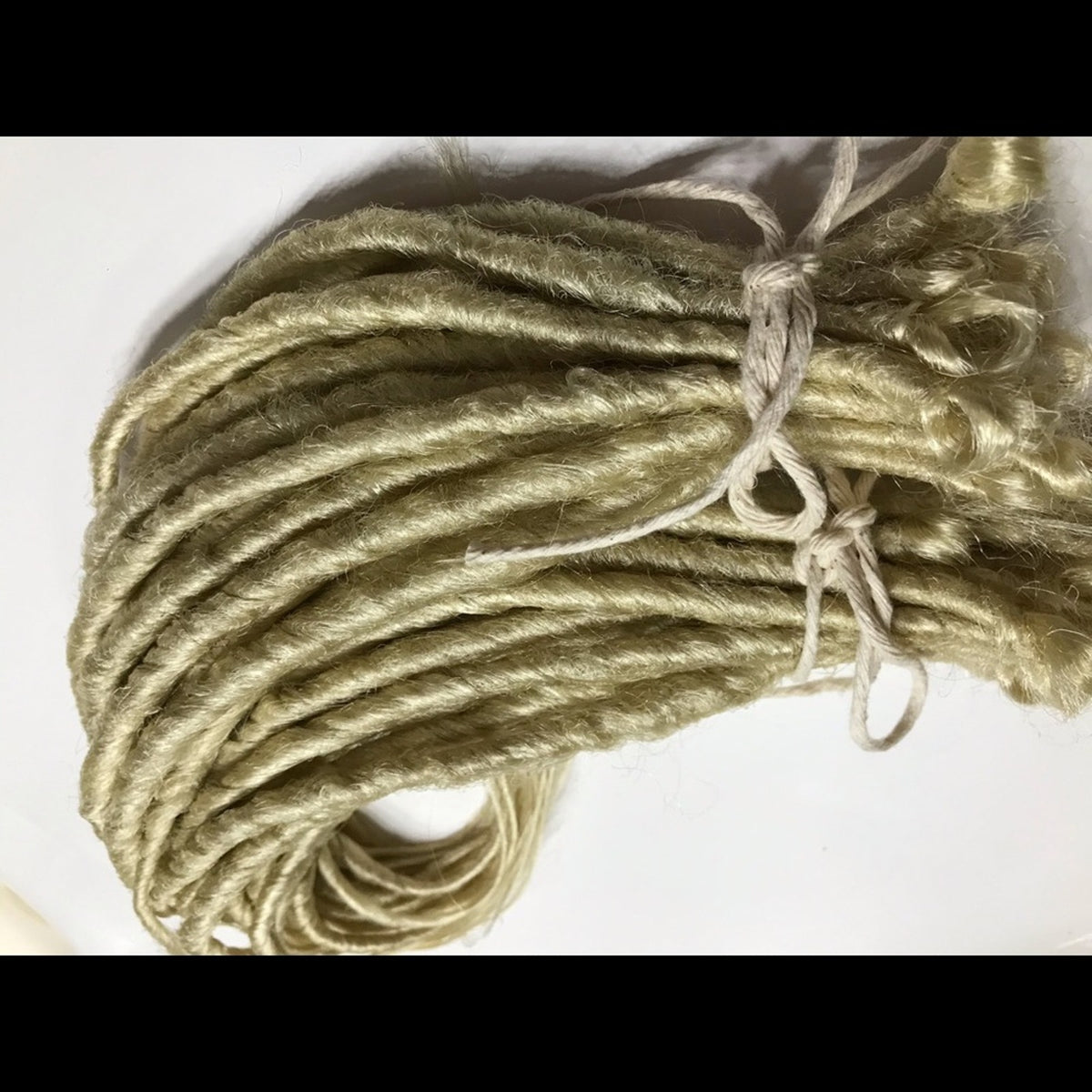 50 SE Single Ended Platinum Blonde Dreads Dreadlock Hair Extensions