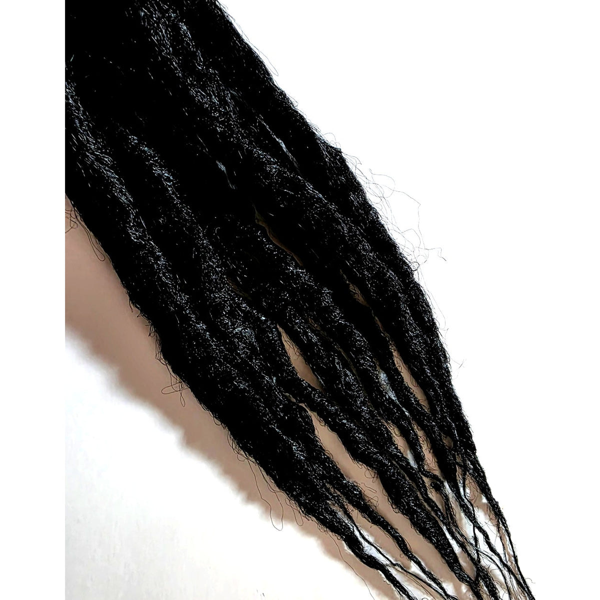 10 SE Single Ended Natural Black Synthetic Dreads Dreadlocks Hair Extensions